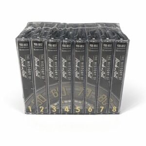 The History of Rock n Roll 8 Cassette Tape Box Set Gold Collection 1990  Sealed